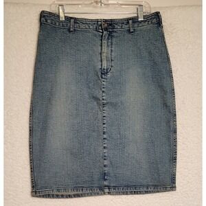 111 State Size‎ 12 Denim Jean Skirt Women's Stretch Zipper 0693